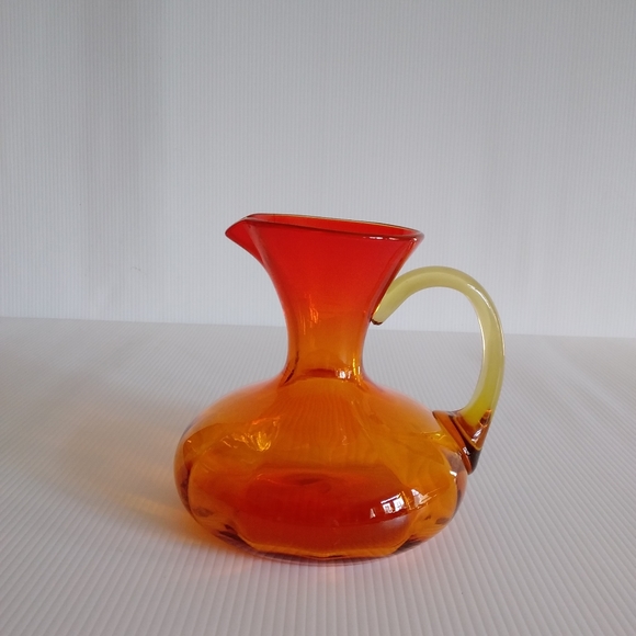 Artisan Hand Blown Glass Art Rare Vintage Glass Hand Crafted Romantic Sunset - Picture 2 of 9